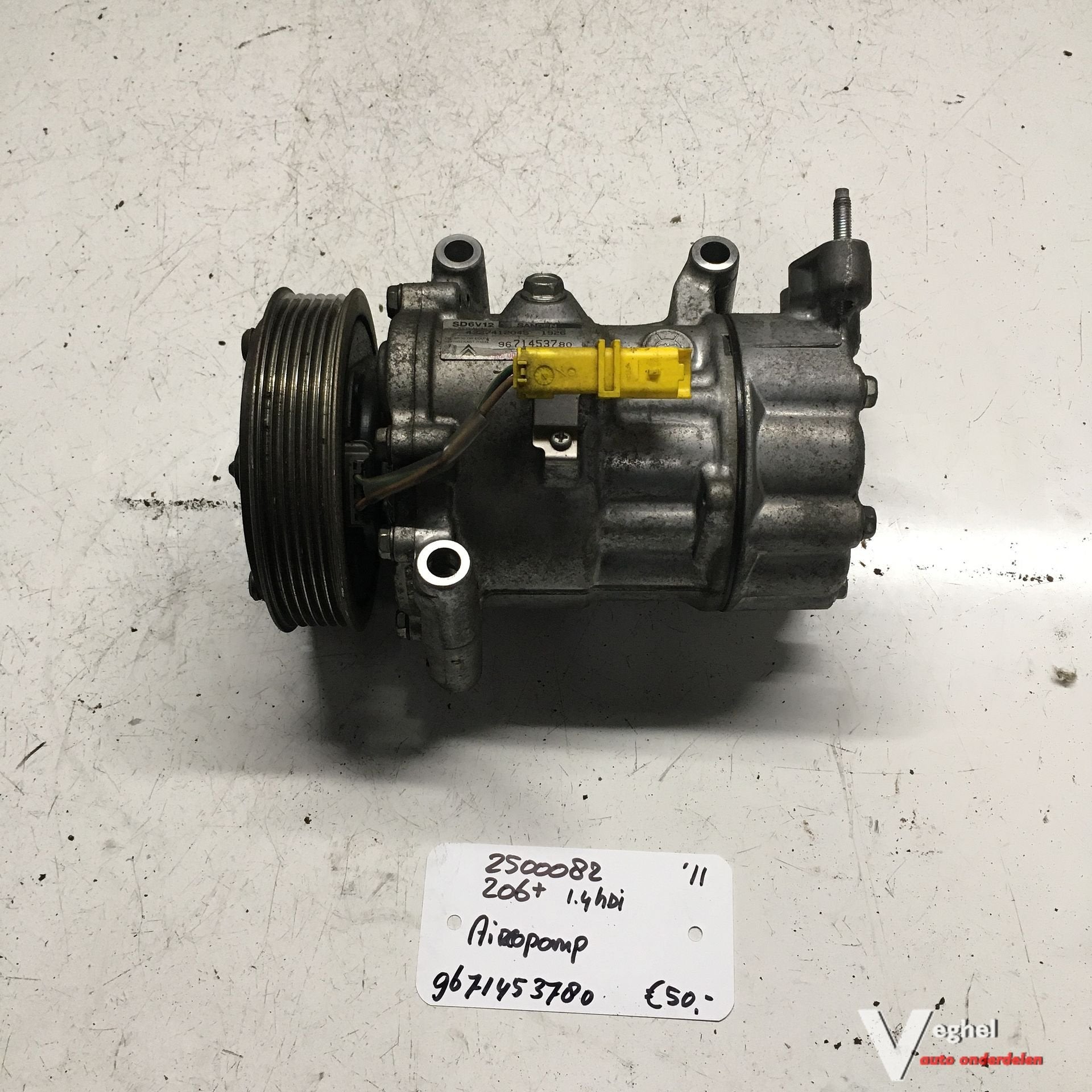 Peugeot 206+ 2011  Aircopomp   9671453780, -, Utilisé, -, -