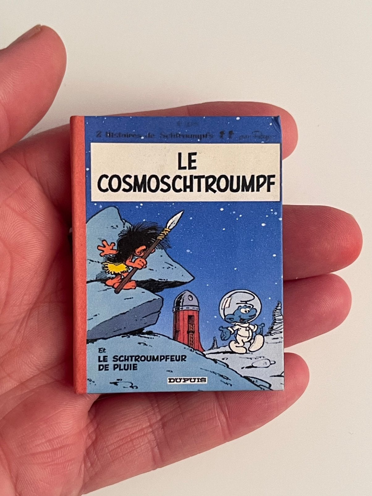 Histoires de schtroumpfs : Le cosmoschtroumpfs (fac-similé), Collections, Envoi, Gaston ou Spirou, Comme neuf, Livre ou Jeu