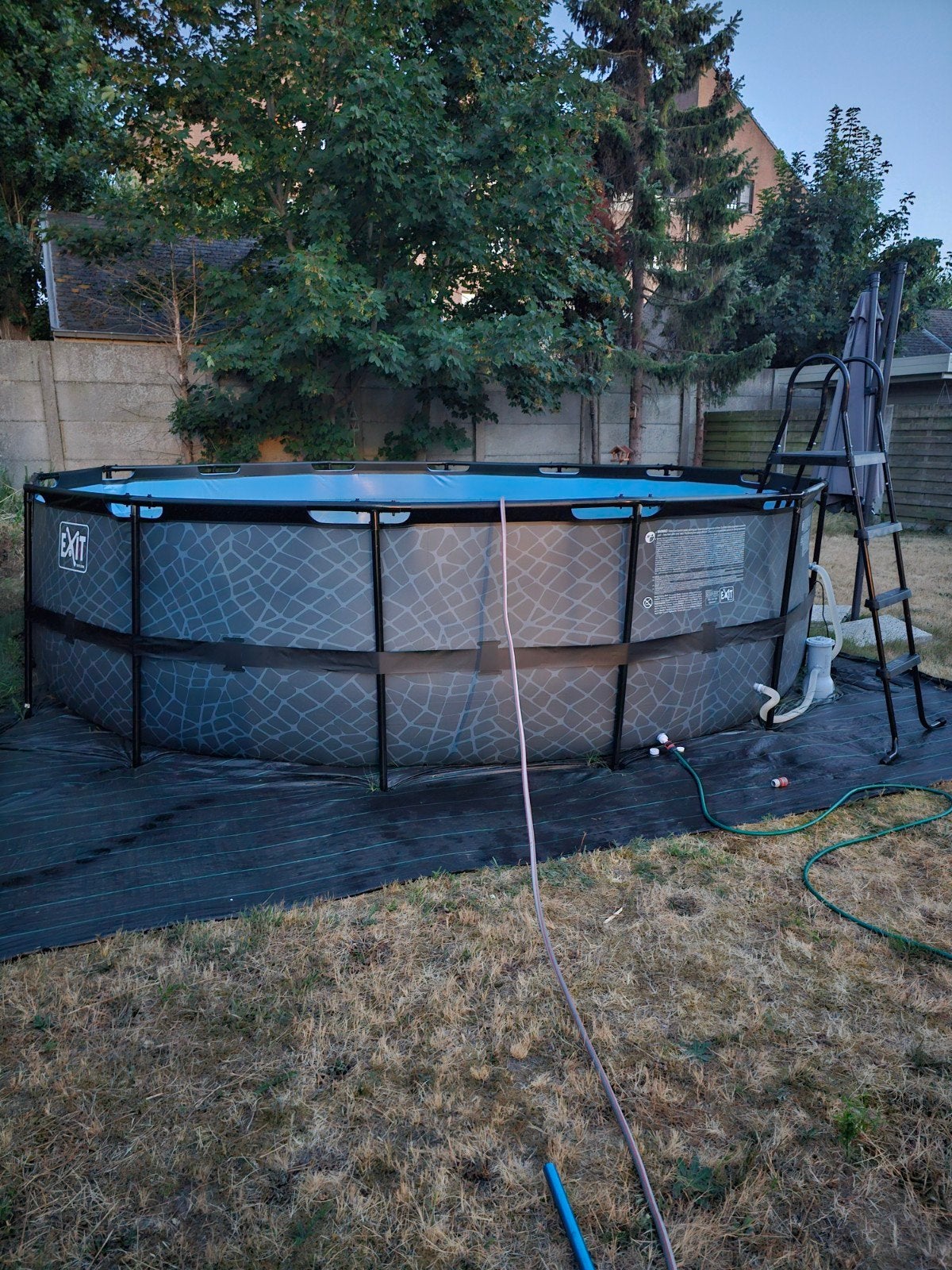 groot intex zwembad 488 op 122cm met toebehoren, Rond, 300 cm of meer, Zo goed als nieuw, Ophalen