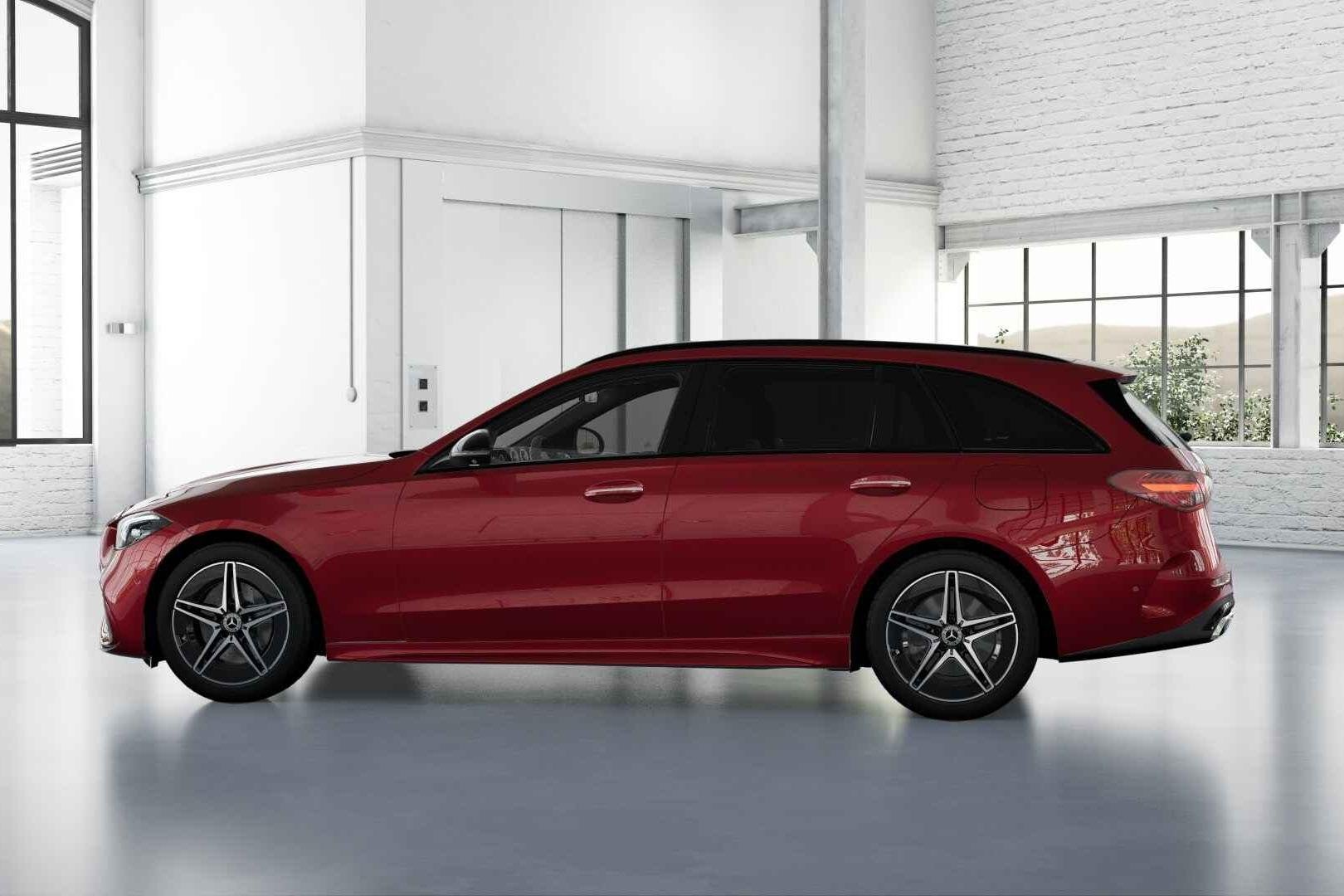 Mercedes-Benz C-Klasse 300 e Break AMG Line | Panoramisch Da, Autos, Rouge, Achat, 1800 kg, Euro 6