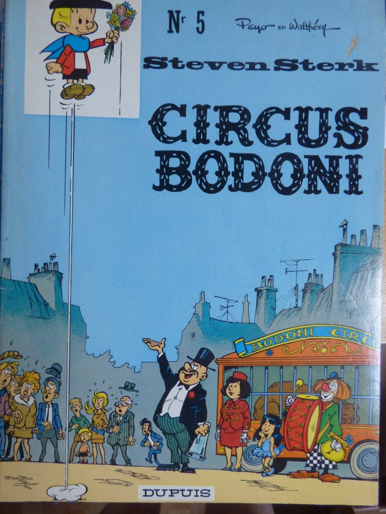 steven sterk nr 5  circus bodoni ,     softcover, Boeken, Ophalen of Verzenden