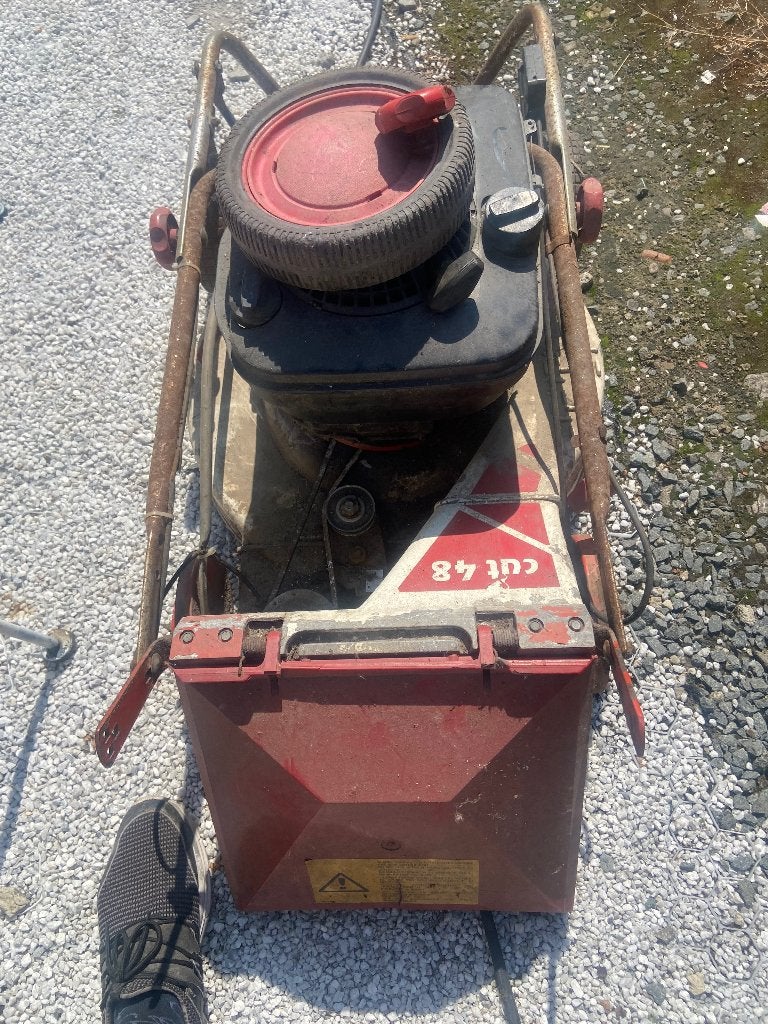 Grasmachine, Ophalen, Cirkelmaaier, Gebruikt, Benzine-grasmaaier