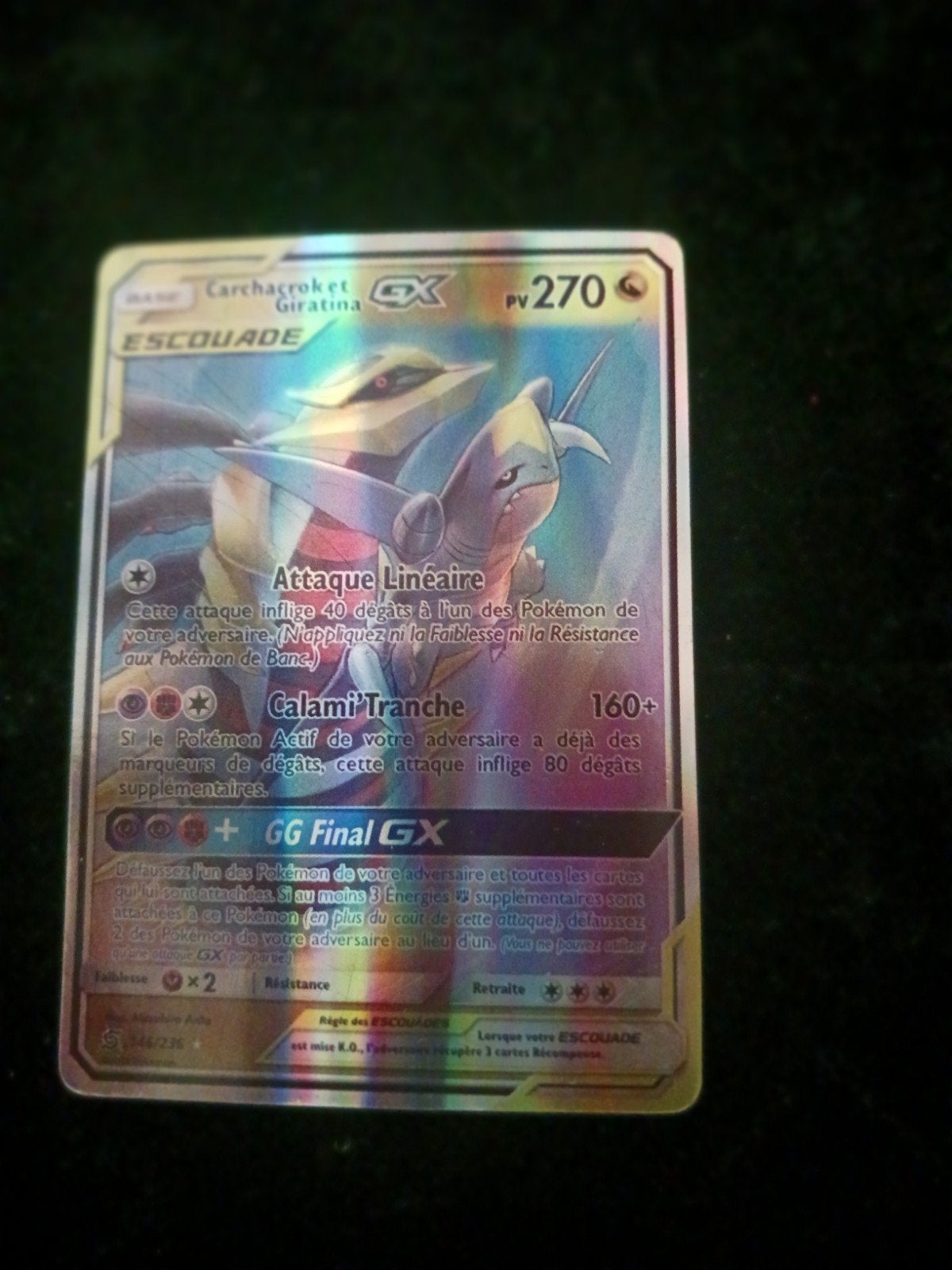 Carchacrok et giratina pv 270, Collections, Cartes de téléphone, Enlèvement