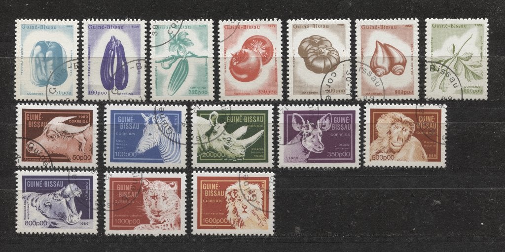 Postzegels uit Guinnee Bissau, Postzegels en Munten, Verzenden, Guinee, Gestempeld