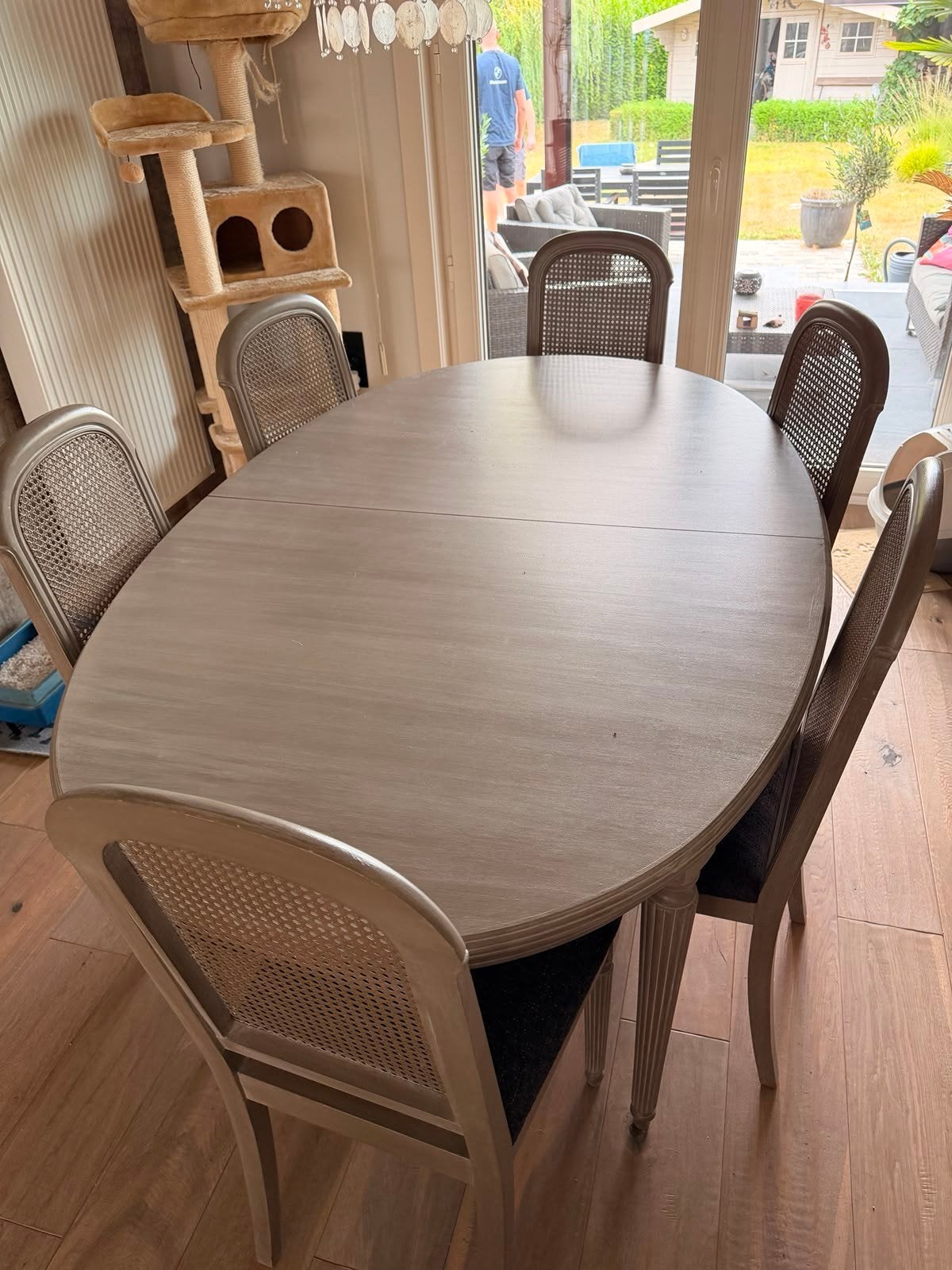 Eettafel met 6 stoelen, Huis en Inrichting, Complete eetkamers, Ophalen