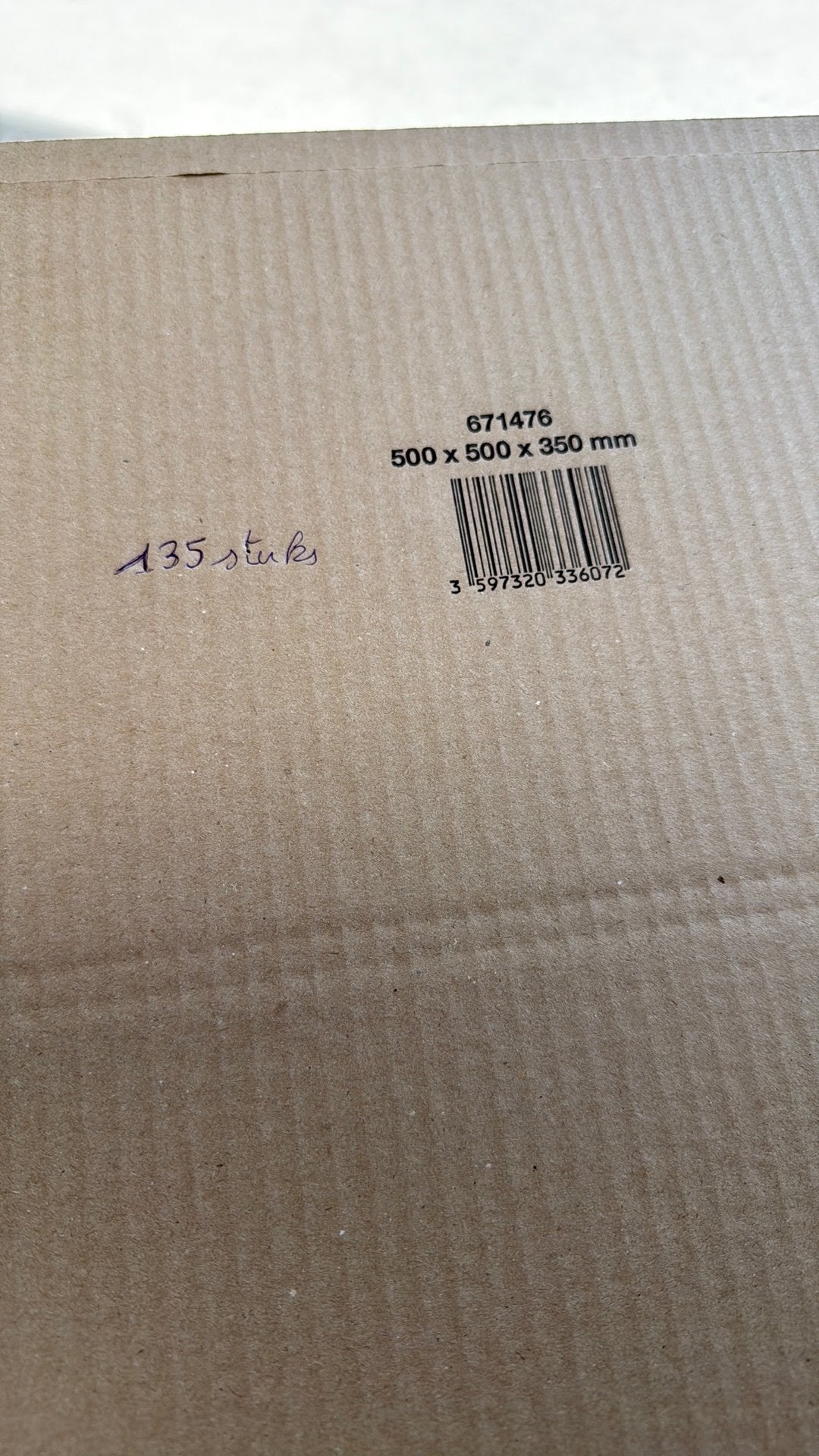 Kartonnen dozen 500x500x350mm nieuw, Enlèvement, Neuf