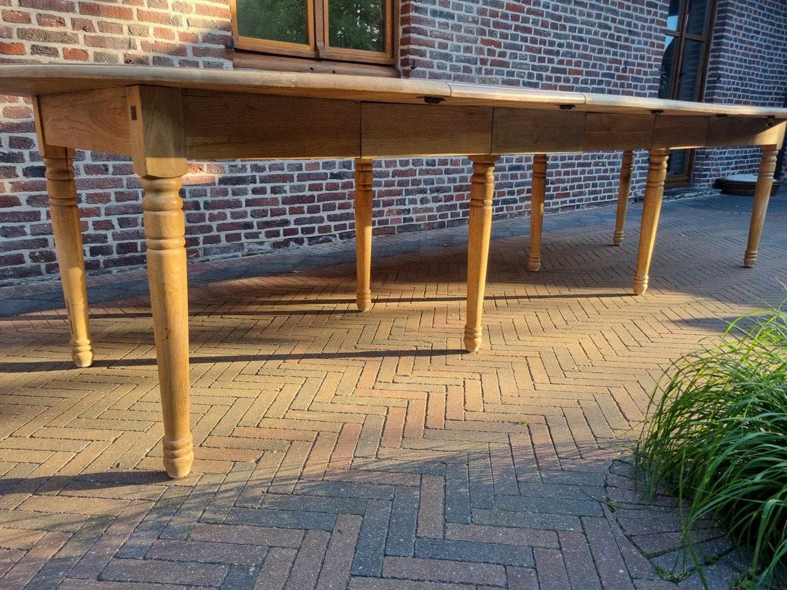Table à manger extensible en chêne LIVRAISON GRATUITE, Pr, Comme neuf, Chêne, Ovale