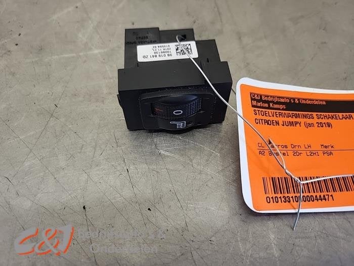 Commutateur chauffage siège d'un Citroen Jumpy, -, 3 mois de garantie, Utilisé, -