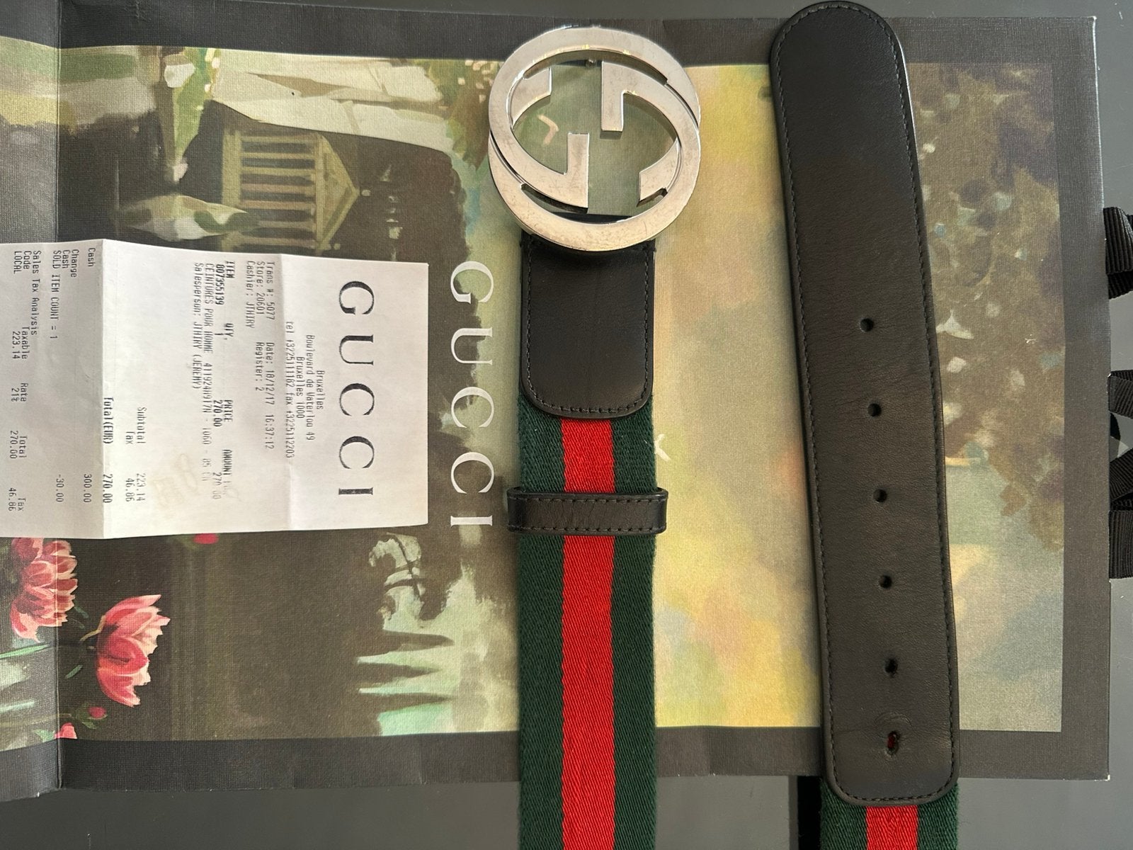 Gucci GG buckle, Ophalen, Gedragen