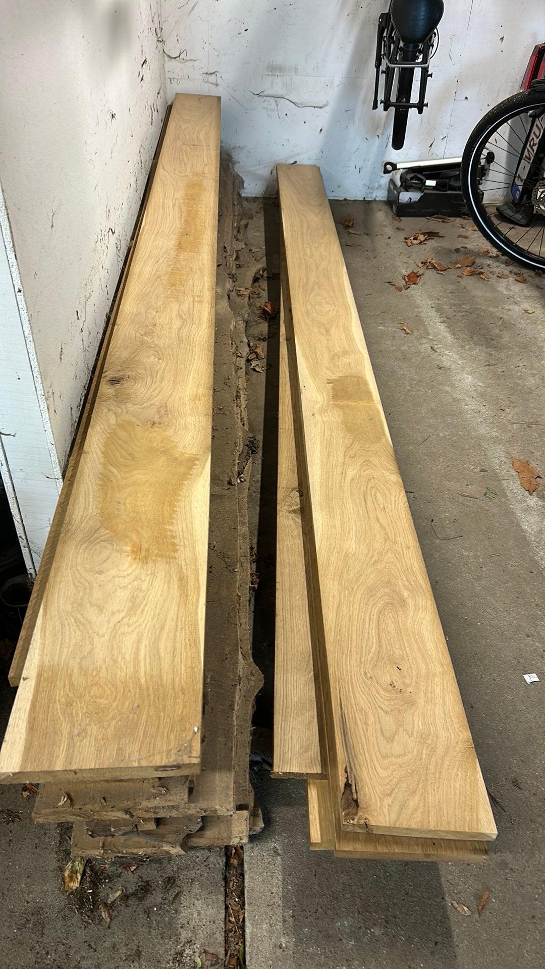 Eiken planken ongeveer 18cm breed, Enlèvement, Comme neuf, Planches