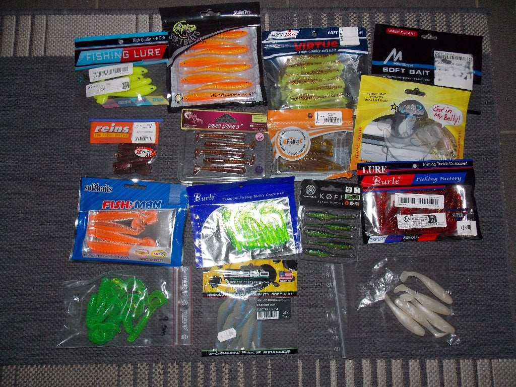 Zachte kunstaasjes, Watersport en Boten, Ophalen, Nieuw, Complete set