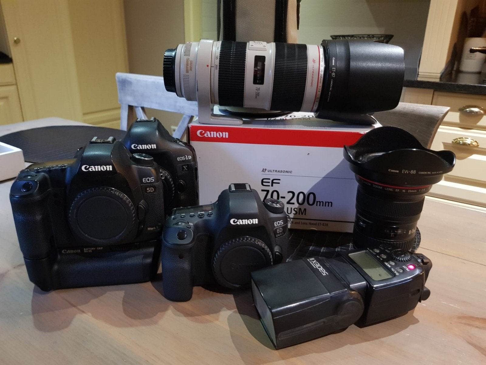Canon EOS 5DII, 6DII - 70-200 2.8L II, 16-35 2.8L II, TV, Hi-fi & Vidéo, Appareils photo numériques, Enlèvement ou Envoi, Comme neuf