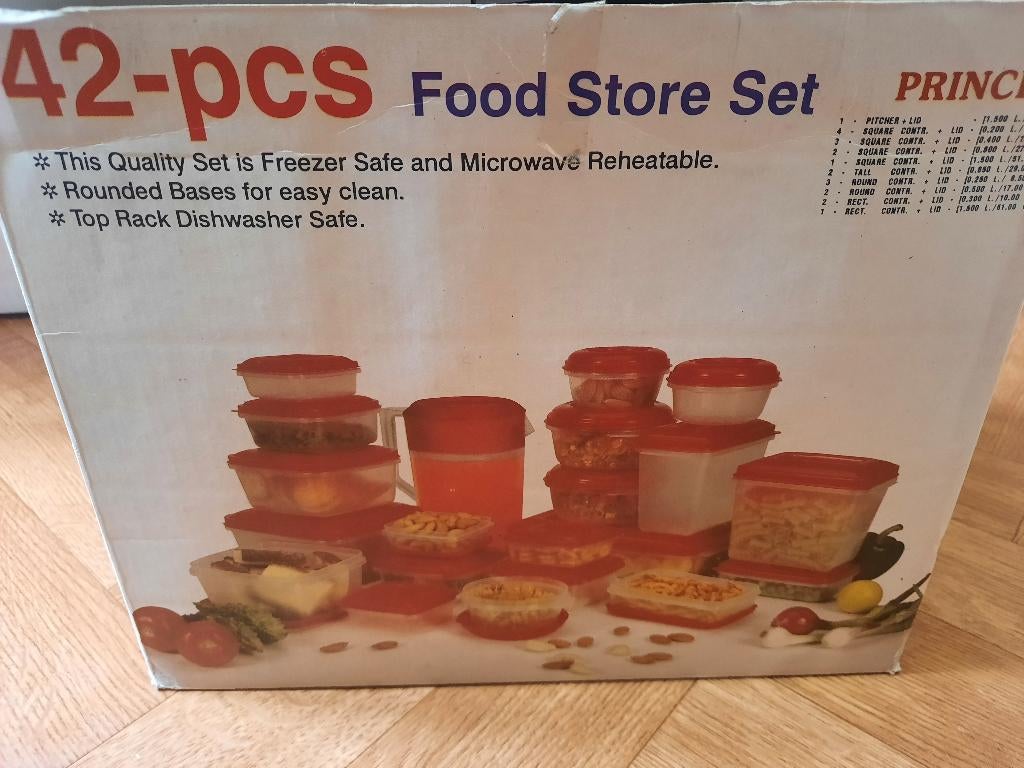 nieuw 42 delig Food store set voor de vriezer, microgolf enz, Huis en Inrichting, Keuken | Tupperware, Ophalen of Verzenden, Nieuw