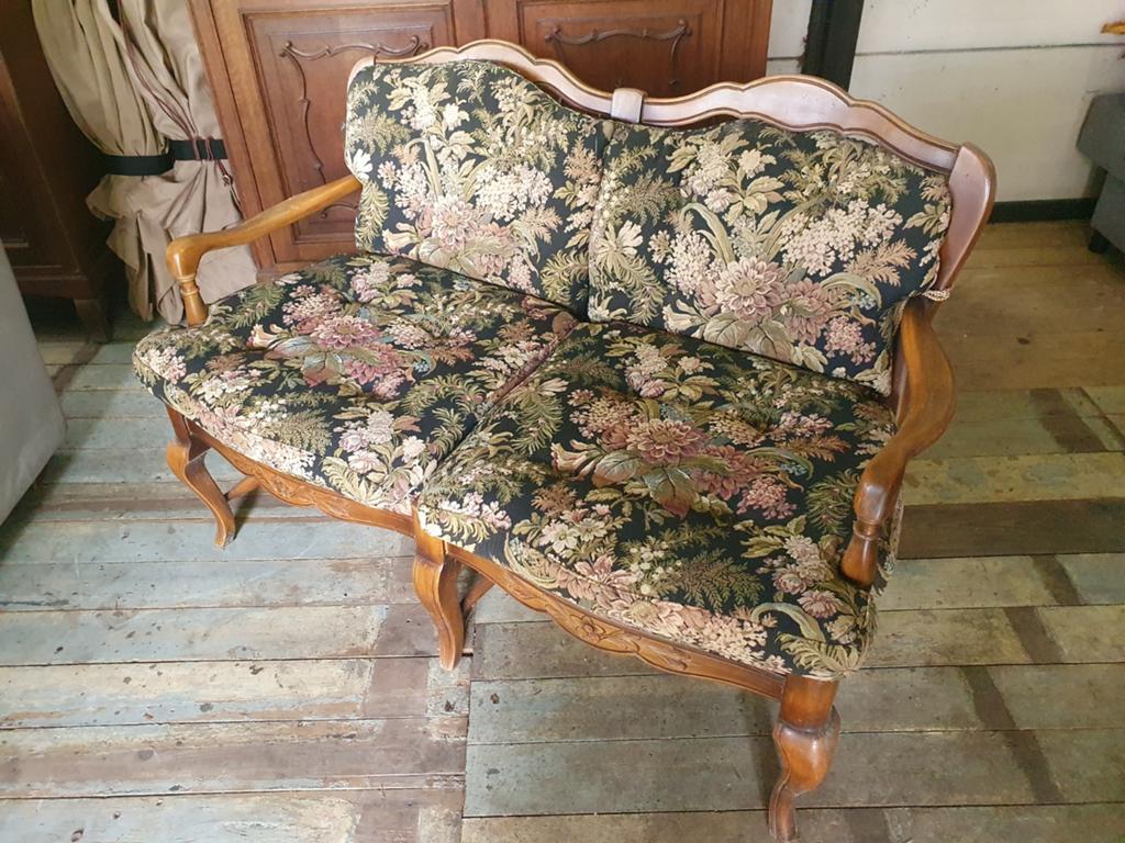 Charmante antieke vintage zeteltjes/salon, 2zit + 2x 1zit, Ophalen