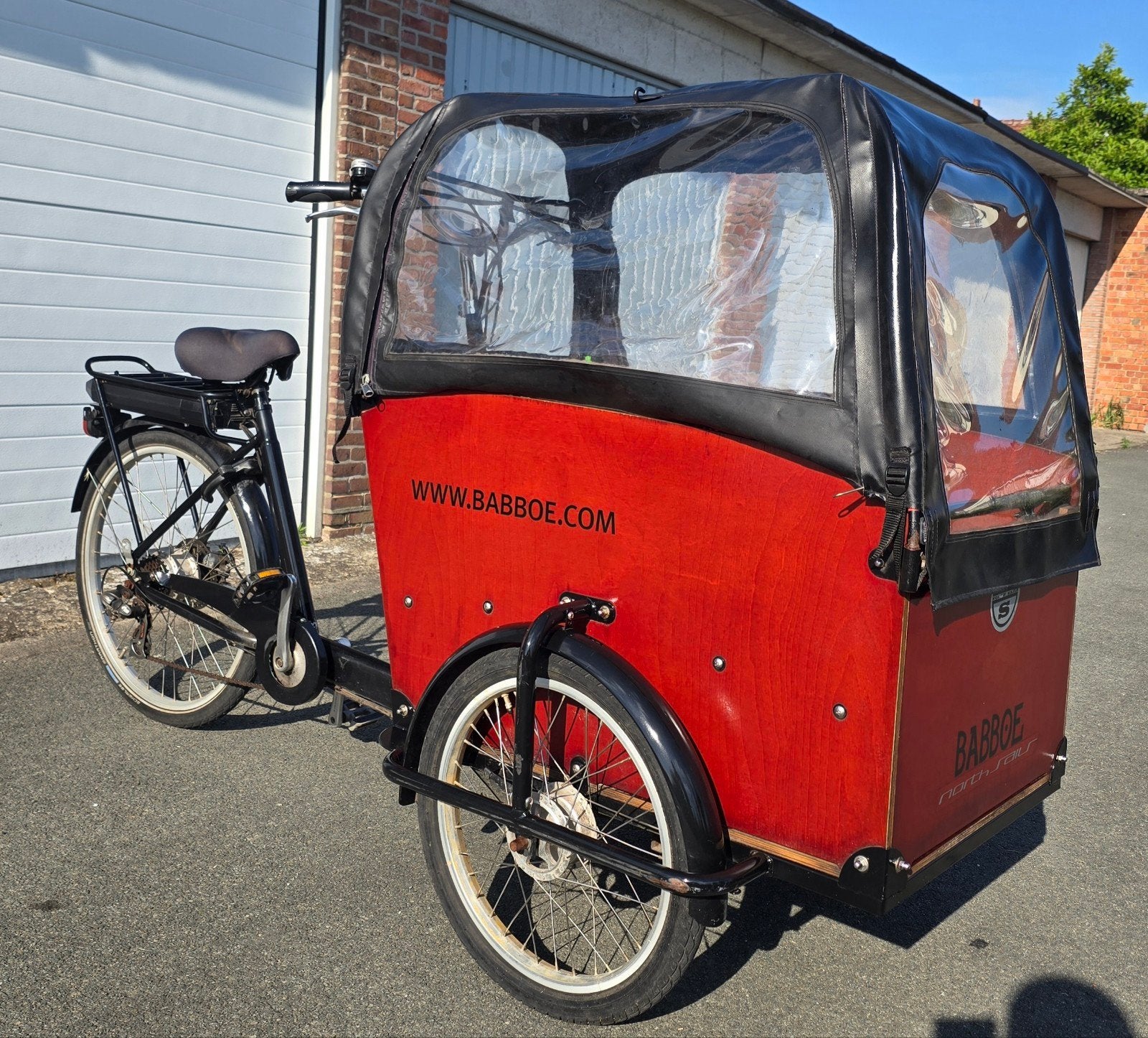 Elektrische bakfiets 3 wieler Babboe, Ophalen
