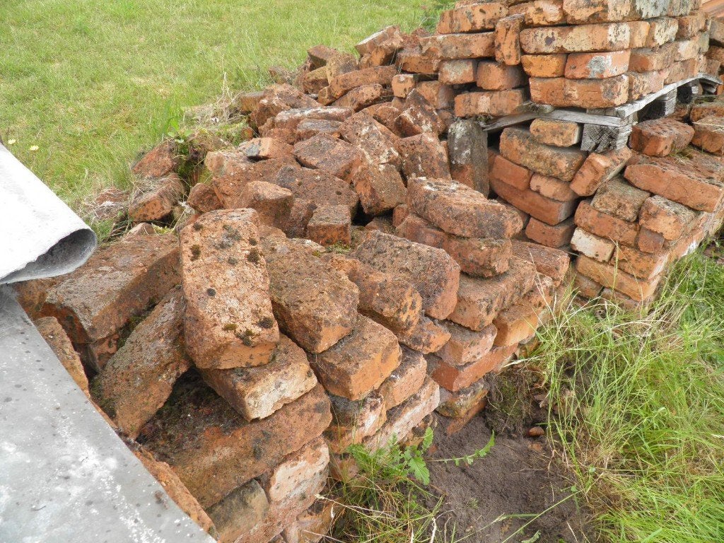Handvorm steen, groot formaat., Doe-het-zelf en Bouw, Metselstenen, Ophalen, Gebruikt, Bakstenen