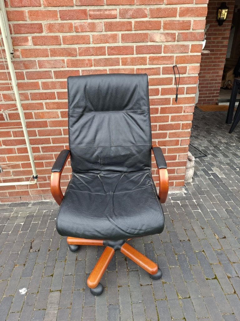 Bureaustoel., Ophalen, Gebruikt, Zwart, Bureaustoel