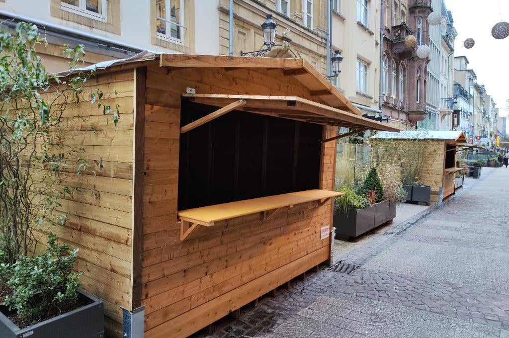 5x Chalets de Noel pliables en bois livraison comprise, Divers, Noël, Comme neuf, Enlèvement ou Envoi