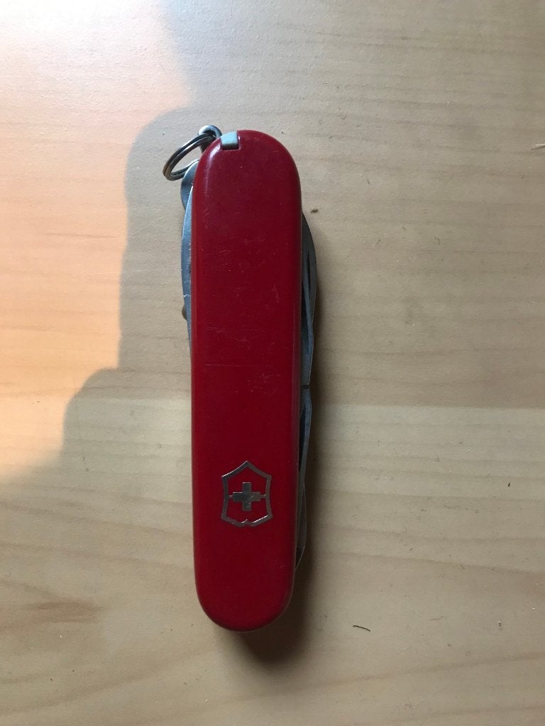 Couteau suisse Victorinox Super Tinker 91 mm (avec ciseaux), Caravanes & Camping, Enlèvement ou Envoi, Utilisé