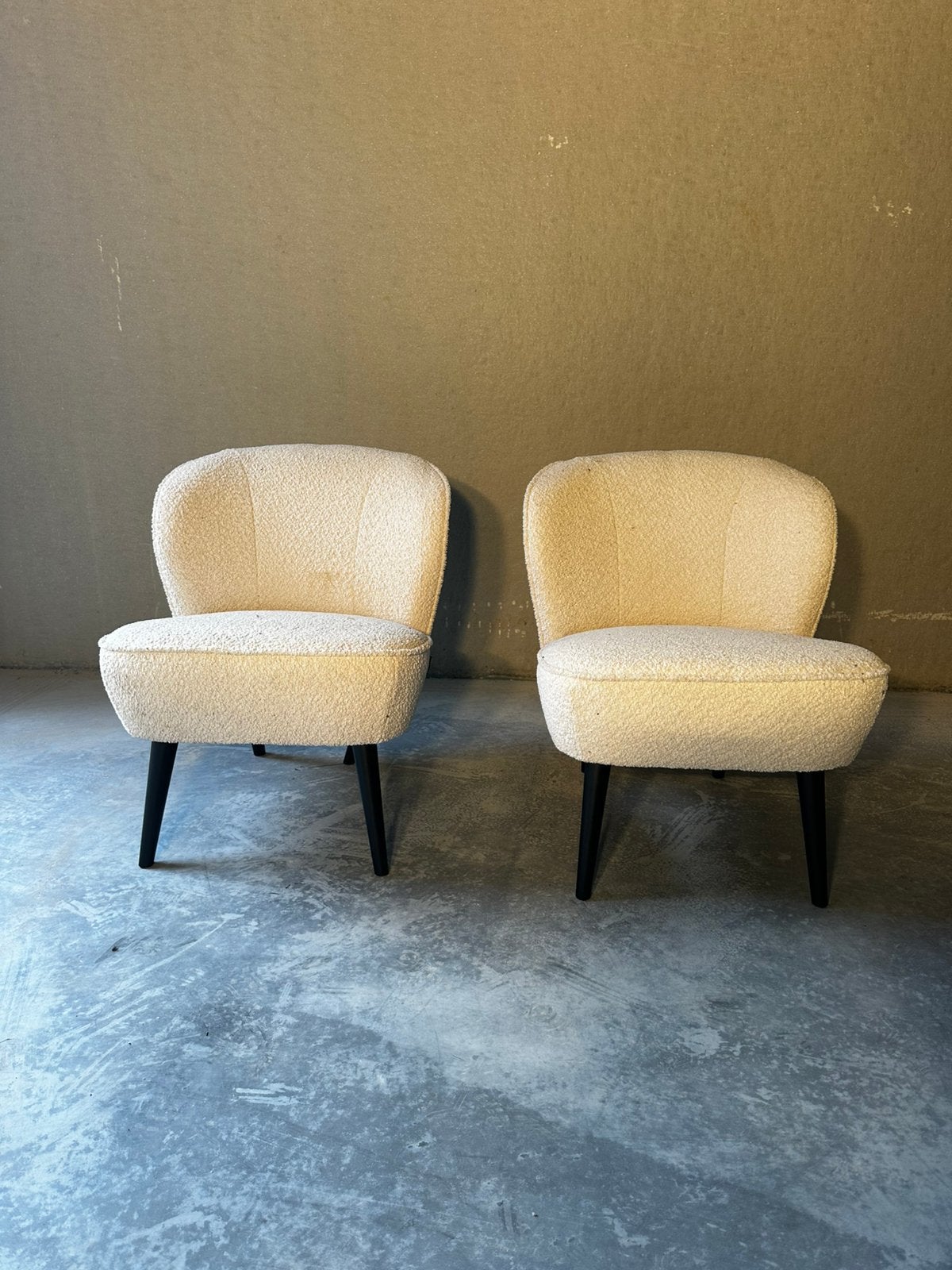 Paar fauteuils in model Sara van WOOOD, Ophalen, Zo goed als nieuw