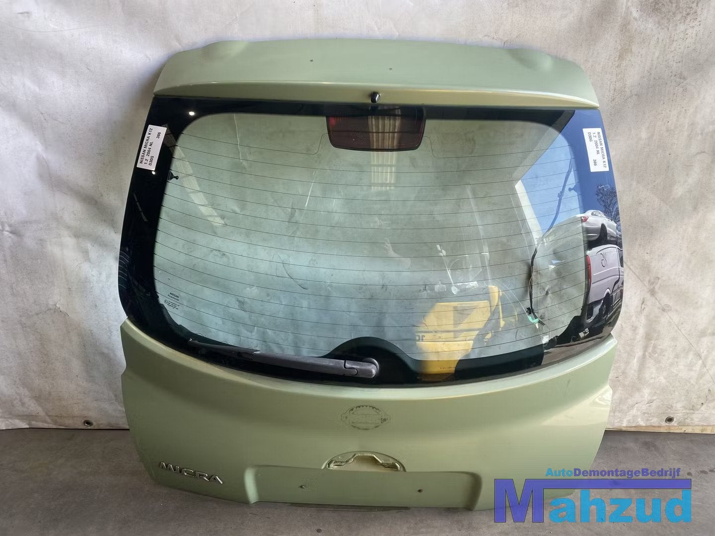 NISSAN MICRA 3 K12 Groen D30G Achterklep 2003-2010, Nissan Motor Co., Ltd., Arrière, Takashima 1-chome 1-1
220-8686  Yokohama