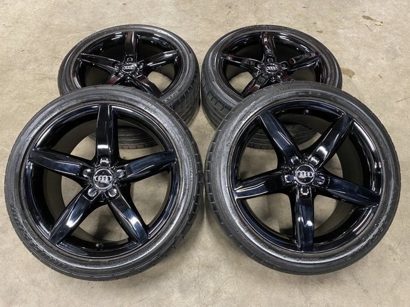 18 inch originele velgen + zomerbanden Audi A4 B8, Pneus et Jantes, 245 mm, Pneus été, -