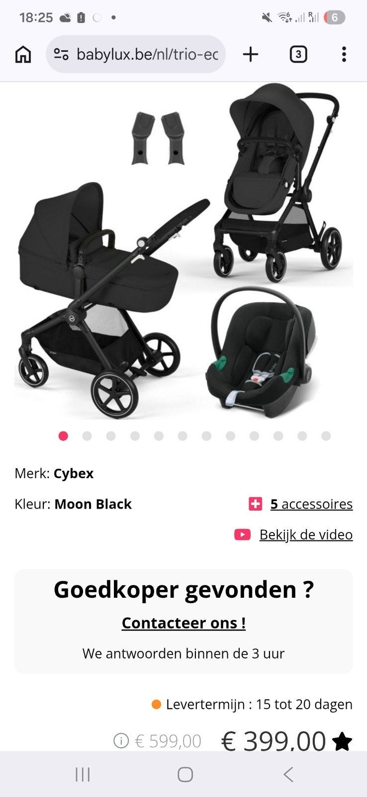 Cybex balios s, Ophalen, Kinderwagen