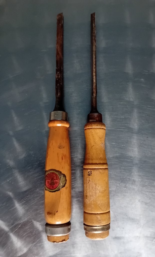 2 Vintage houtbeitels., Antiquités & Art, Antiquités | Outils & Instruments, Enlèvement