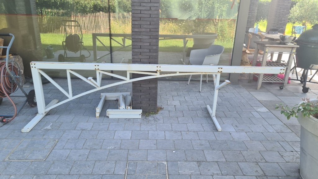 Retro design metalen onderstel voor tafel, Enlèvement, Utilisé, 50 à 100 cm, Retro design