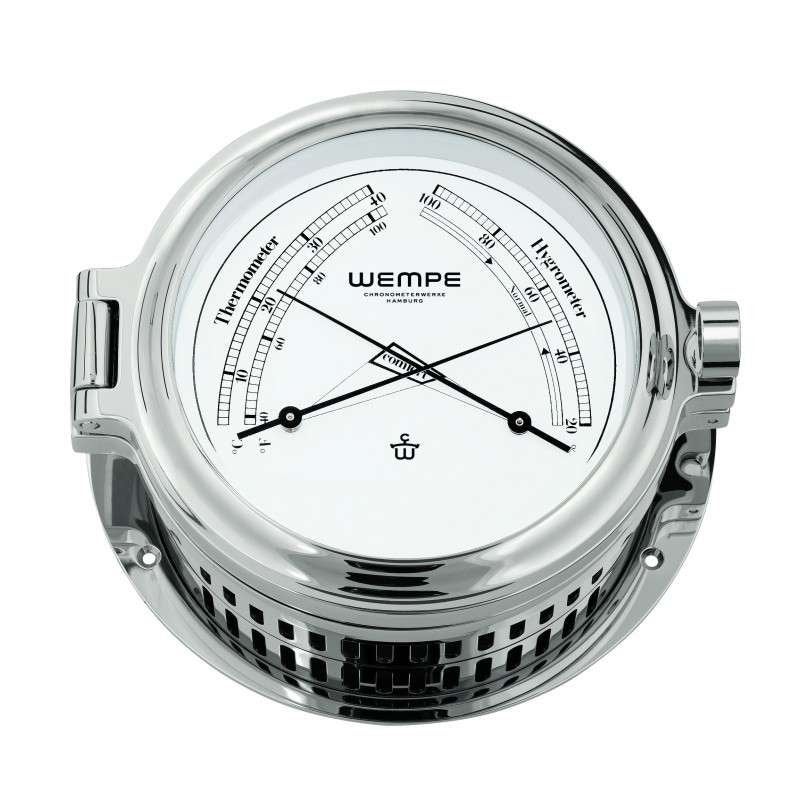 Wempe Cup II comfortmeter 140 mm chroom, Maison & Meubles, Accessoires pour la Maison | Horloges, Neuf, Horloge murale, Enlèvement ou Envoi