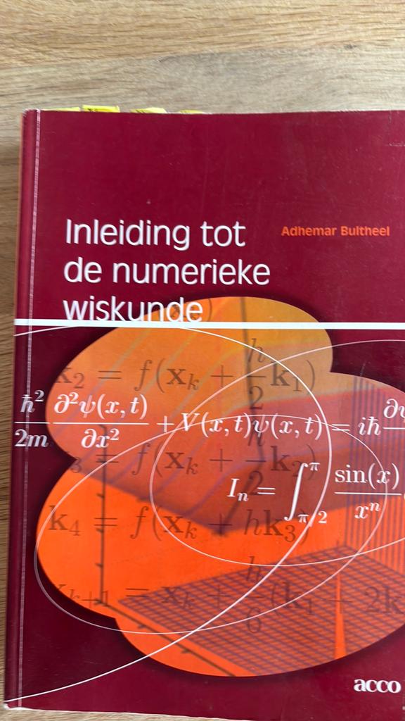 A. Bultheel - Inleiding tot de numerieke wiskunde, Boeken, Ophalen, A. Bultheel