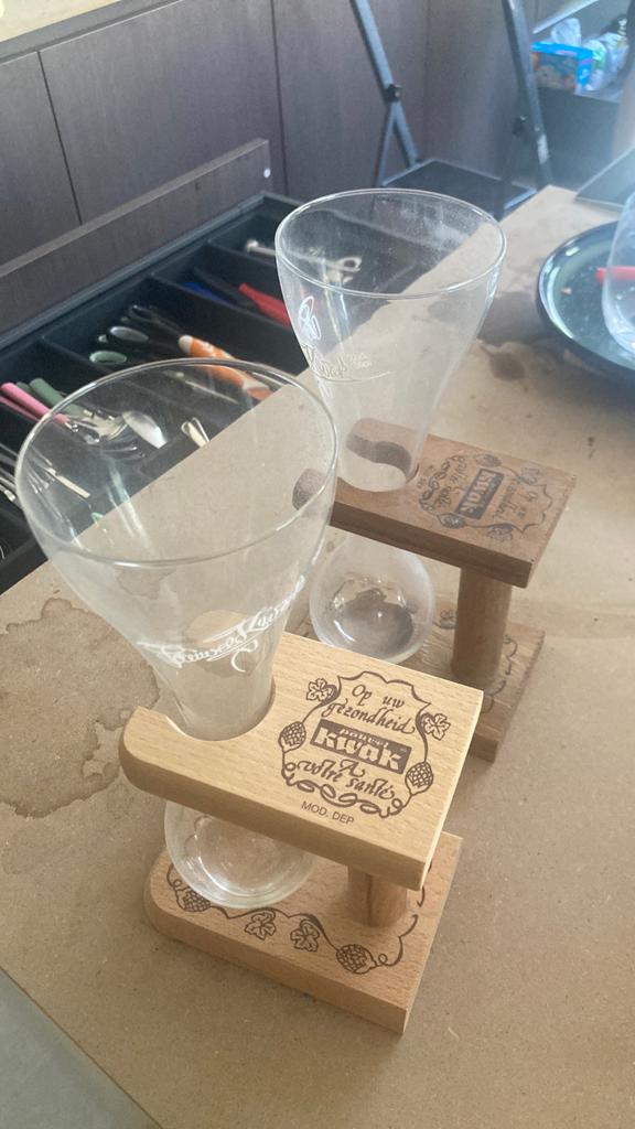 Kwak glazen 2 stuks, Ophalen, Zo goed als nieuw