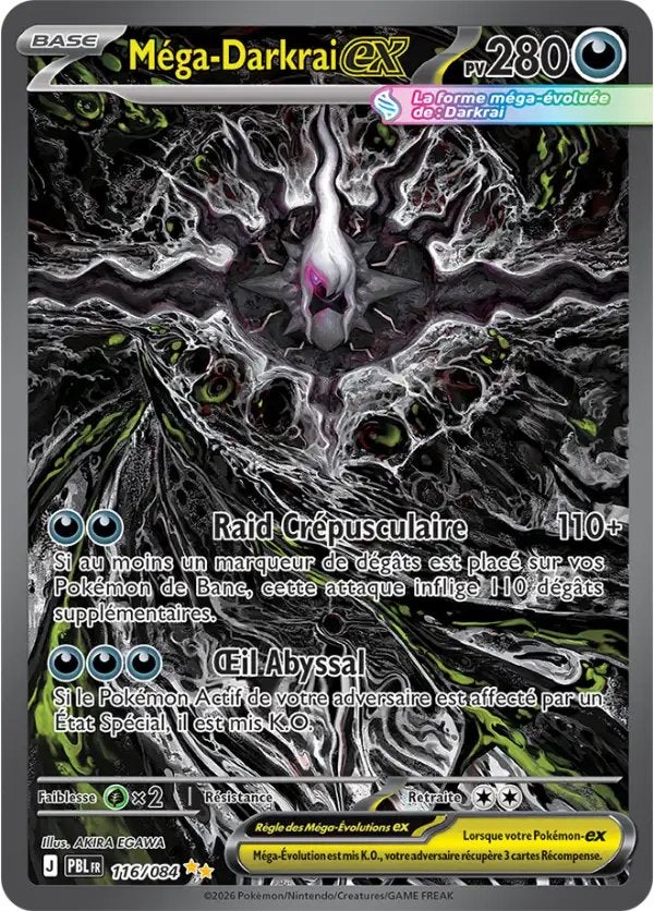 ME5 Mega Darkrai-kaart, Ophalen of Verzenden, Zo goed als nieuw, Booster