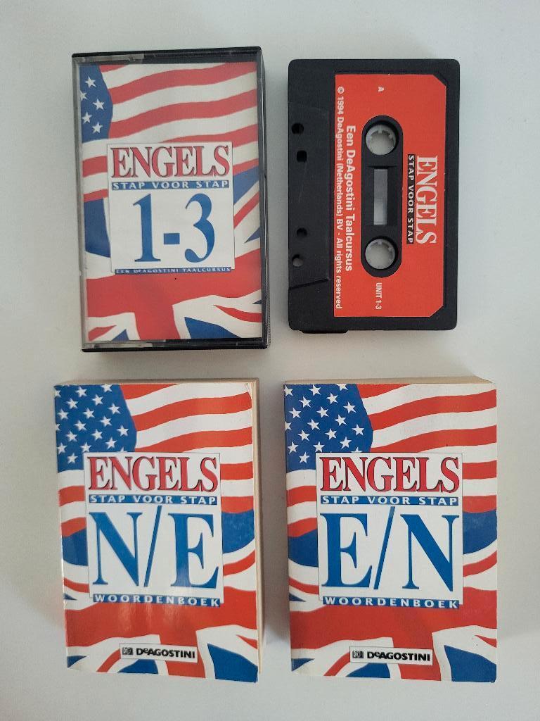 vintage taalcursus "Engels Stap voor Stap" van DeAgostini, Ophalen of Verzenden, Zo goed als nieuw, Meerdere media, Taal en Studie