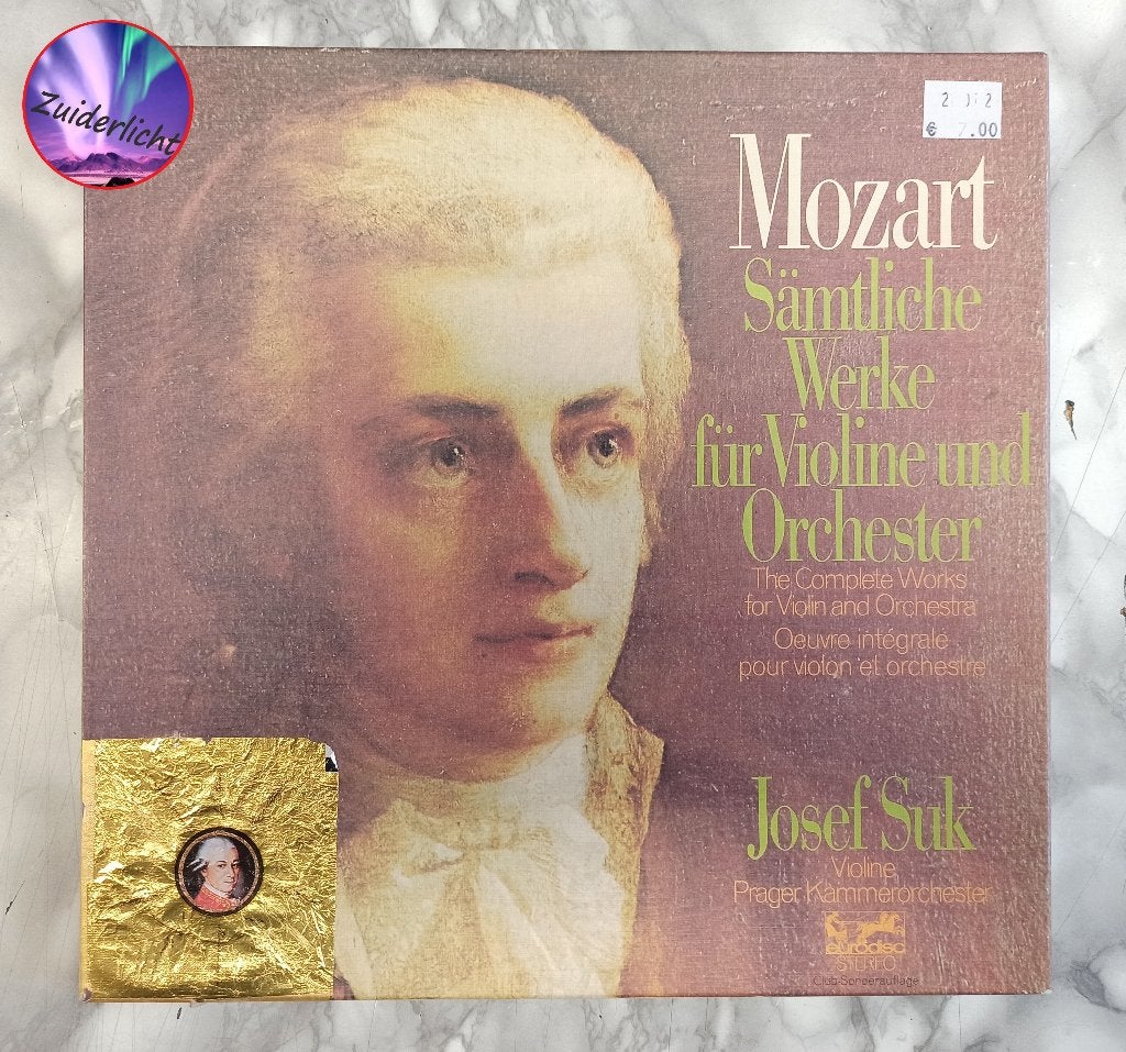 JOSEF SUK - MOZART Complete Werken voor Viool & Orkest, CD & DVD, Vinyles | Classique, 12 pouces, Du modernisme à nos jours, Mozart