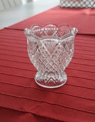 Mini vaasje, Huis en Inrichting, Transparant, Ophalen of Verzenden, Geschikt voor droogbloemen, 7 cm