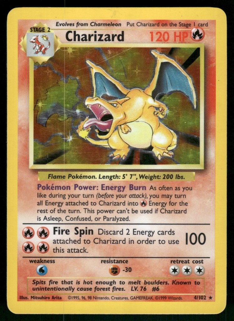 Charizard 4/102 - Base (NM), Hobby en Vrije tijd, Verzenden, Gebruikt