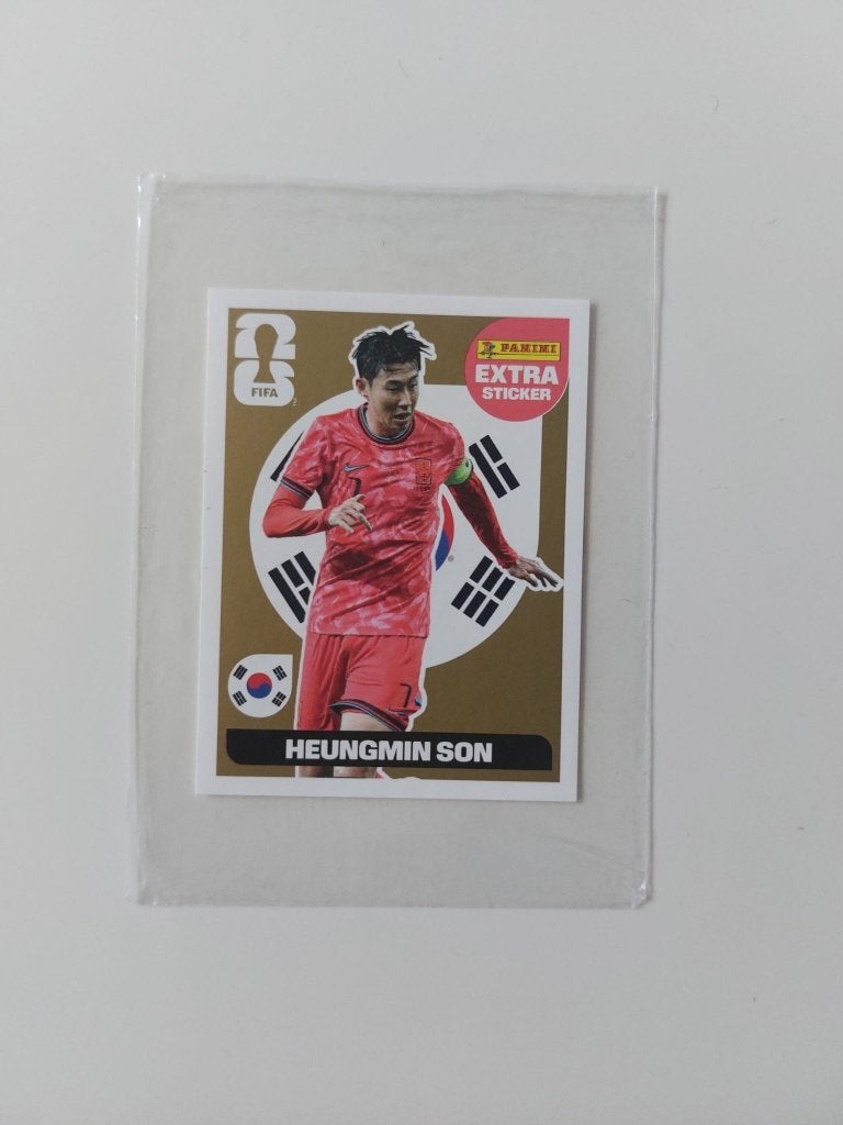 Autocollant Panini Heungmin Son extra doré, Enlèvement, Neuf, Autocollant