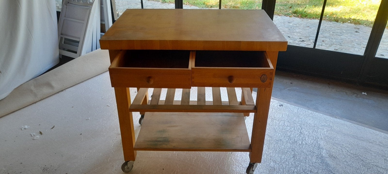 Keukentrolley op wielen, Huis en Inrichting, Tafels | Sidetables, Ophalen
