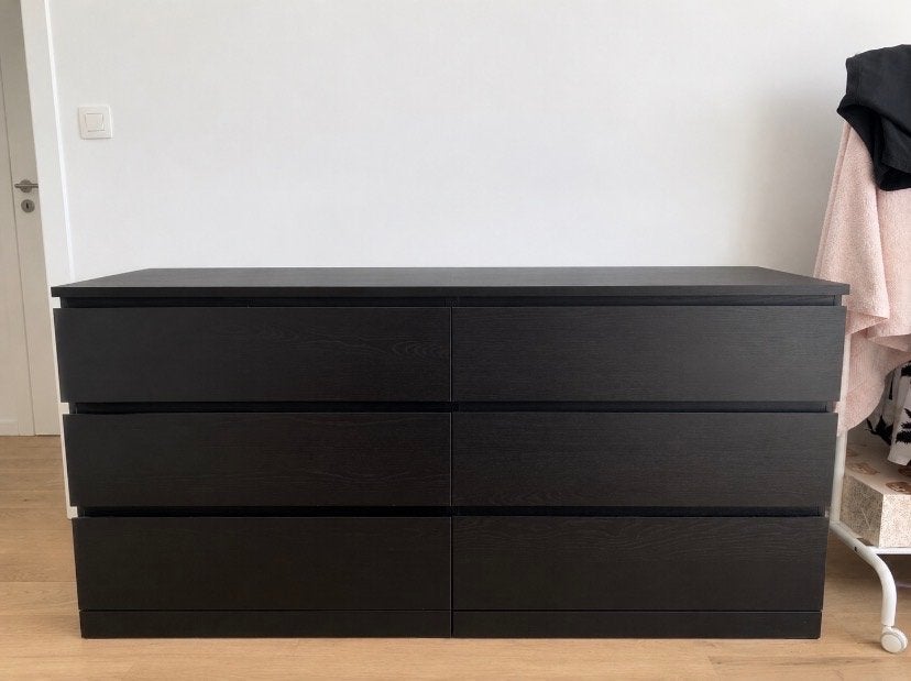 Commode Ikea Malm 6 tiroirs, Huis en Inrichting, Kasten | Ladekasten, Ophalen, 5 laden of meer, 75 cm of meer, 150 tot 200 cm