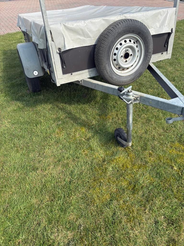 Gegalvaniseerd Enkelas aanhangwagen, Auto diversen, Aanhangers en Bagagewagens, Ophalen, Zo goed als nieuw