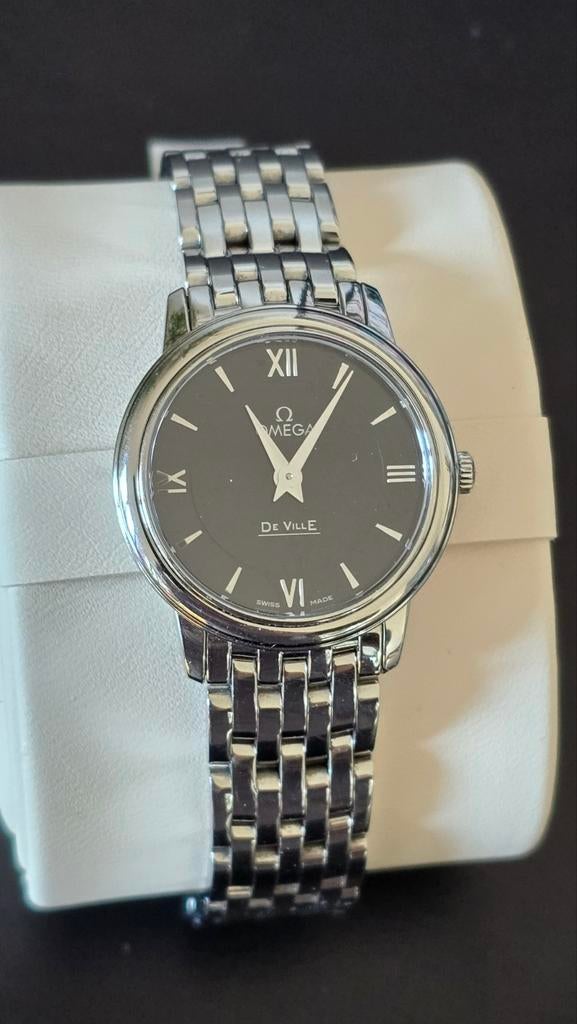 Omega De Ville Prestige 27,4 mm dames met volledige set, Handtassen en Accessoires, Horloges | Dames, Staal, Staal, Polshorloge