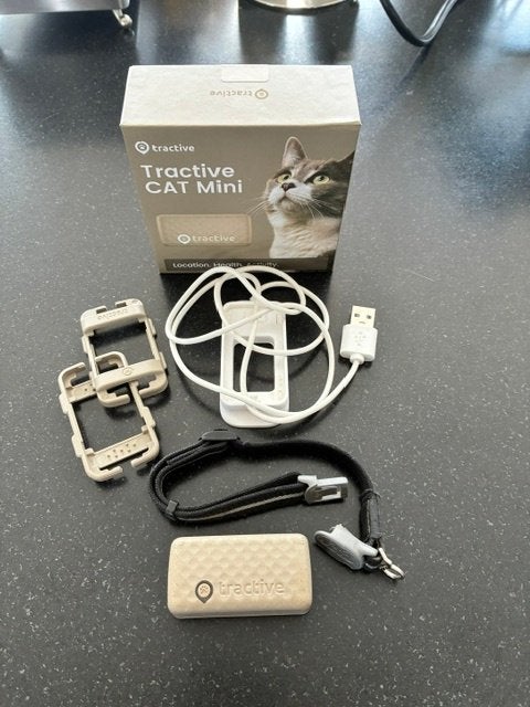 Tractive Cat Mini GPS tracker voor katten, Dieren en Toebehoren, Ophalen of Verzenden, Gebruikt