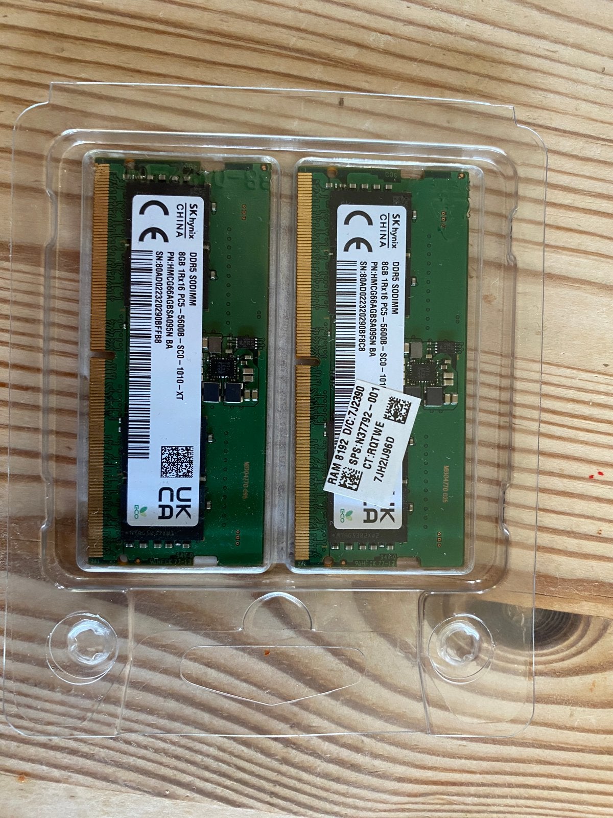 SK Hynix 16gb SODIMM DDR5 kit, Computers en Software, Ophalen, Zo goed als nieuw, DDR5, Laptop