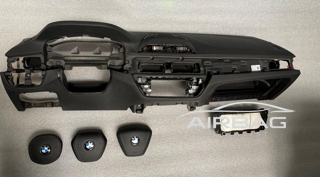 Airbag set dashboard Zwart airbag stuur BMW G30-G31  5-serie, Auto-onderdelen, Dashboard en Schakelaars, Gebruikt, -, -, Ophalen of Verzenden
