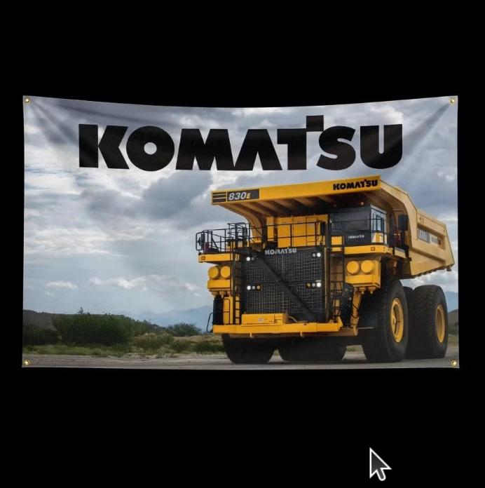 Grands drapeaux Komatsu (150x90cm), Enlèvement ou Envoi, Neuf