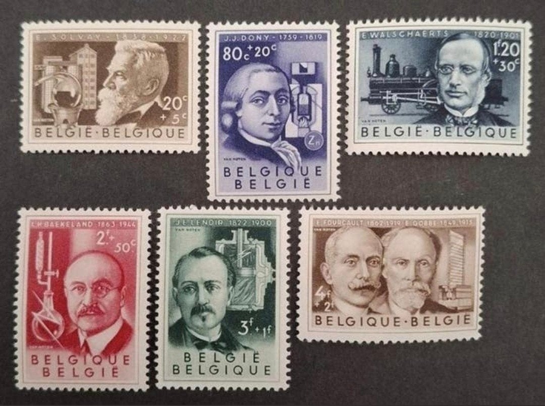 Belgique : COB 973/78 ** Culturelle 1955., Sans timbre, Neuf, Enlèvement ou Envoi, Non oblitéré