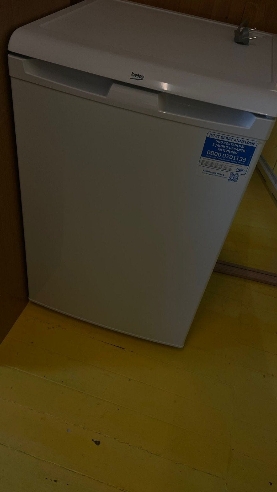 Koelkast tafelmodel, Ophalen