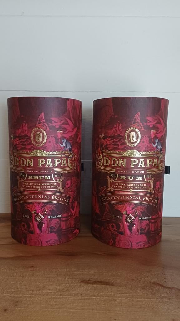 Don papa quincentennial 2025 FR + BE editie., Ophalen of Verzenden