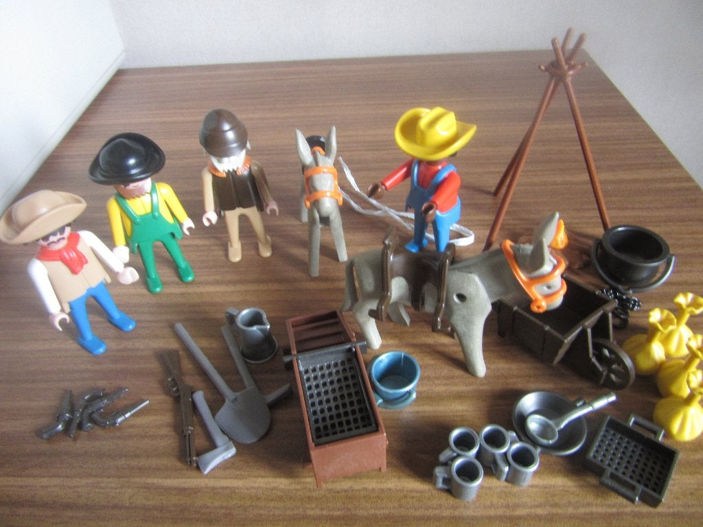 Playmobil retro goudzoekers 1987/ Zo goed als volledig, Verzamelen, Ophalen of Verzenden